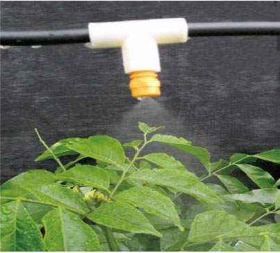 plastic misting spraying nozzle