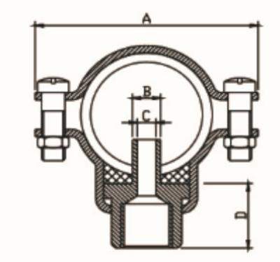 diagram of metal clamp connector connettore a morsetto metallico 7